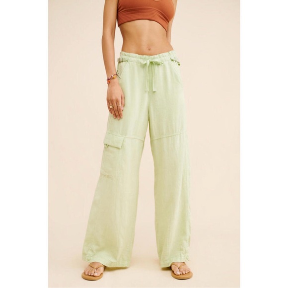 Pilcro Pants - Pilcro Mint Wide-Leg Pants size XXS
